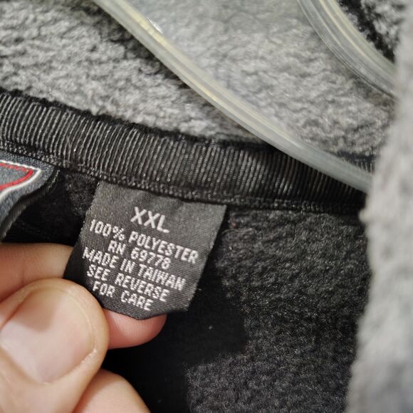 Men's Footlocker 1/4 Zip Mock Neck Pullover Black Size 2xl Taiwan Warm Fall - Picture 4 of 7